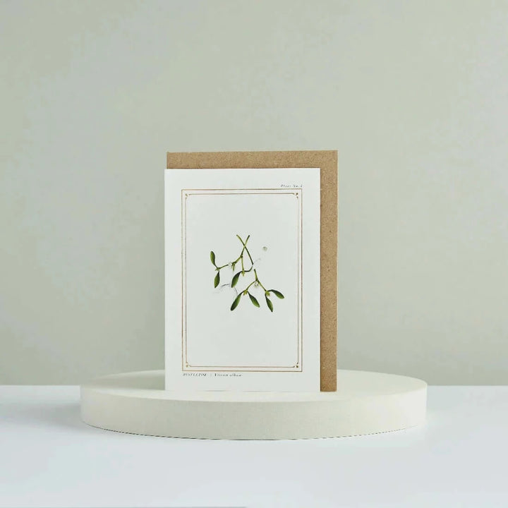 Botanist Christmas Mistletoe Greeting Card