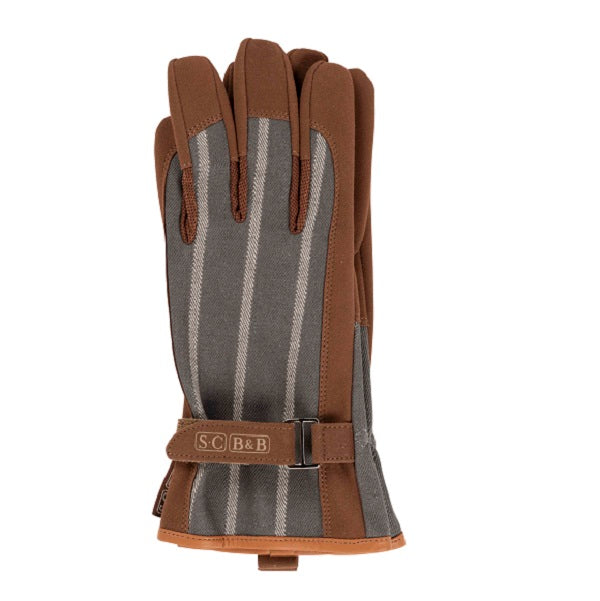 Sophie Conran Grey Striped Gloves