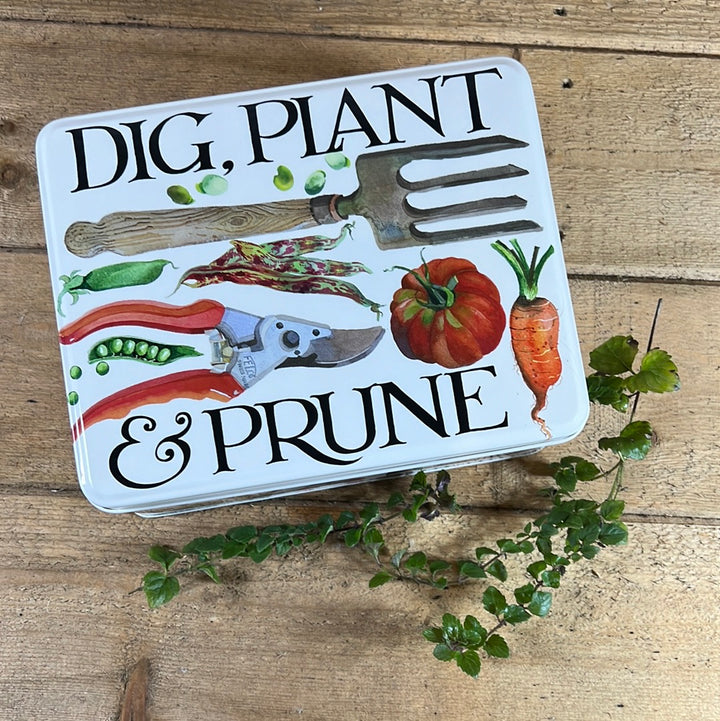 Dig Plant Prune Gardening Tin