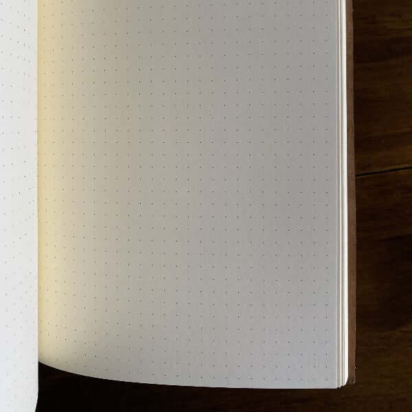 Leather Garden Potterings (Dotted) Notebook - Peppermint