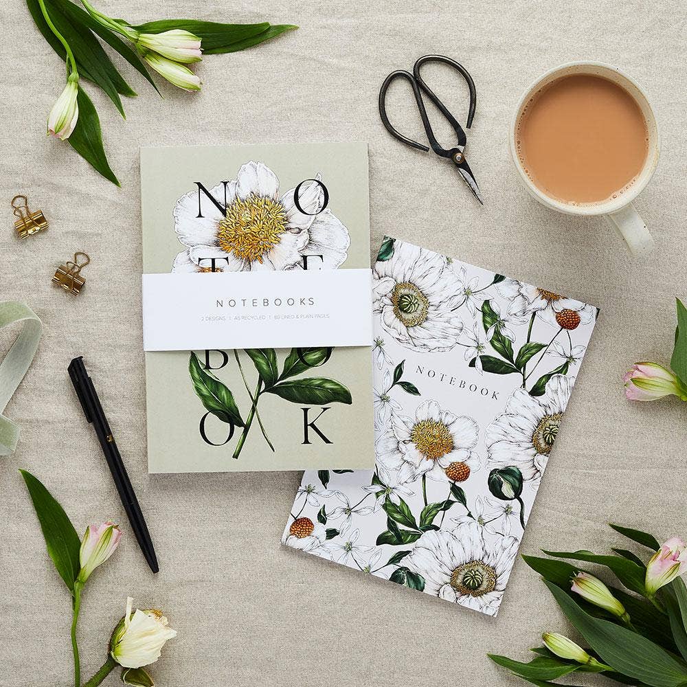 Spring Blossom A5 Notebooks (Pack of 2)
