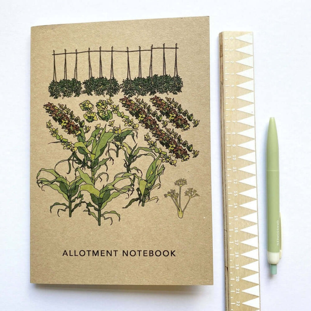 'Allotment' Slim A5 Notebook - The Cottage Gardener