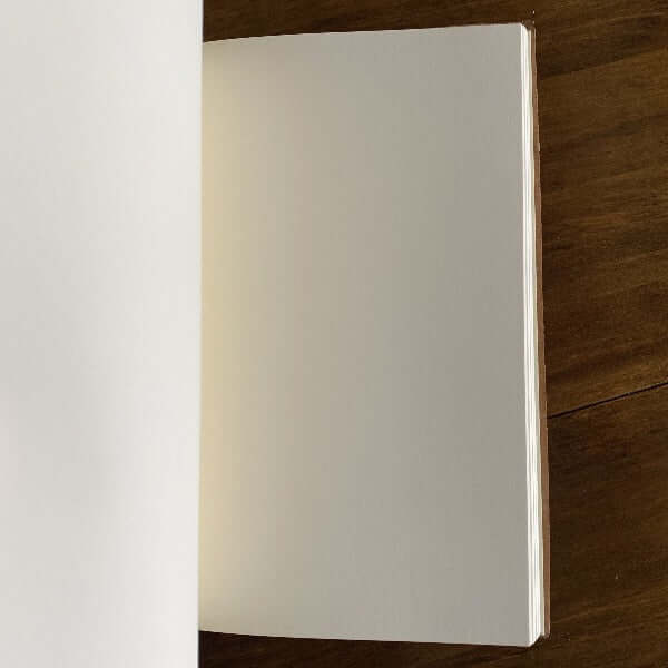 Leather Garden Potterings (Plain) Notebook - Peppermint